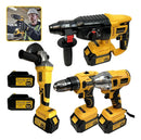 Kit Multi Ferramentas 4 Em 1 48v Sem Fio Com 2 Baterias